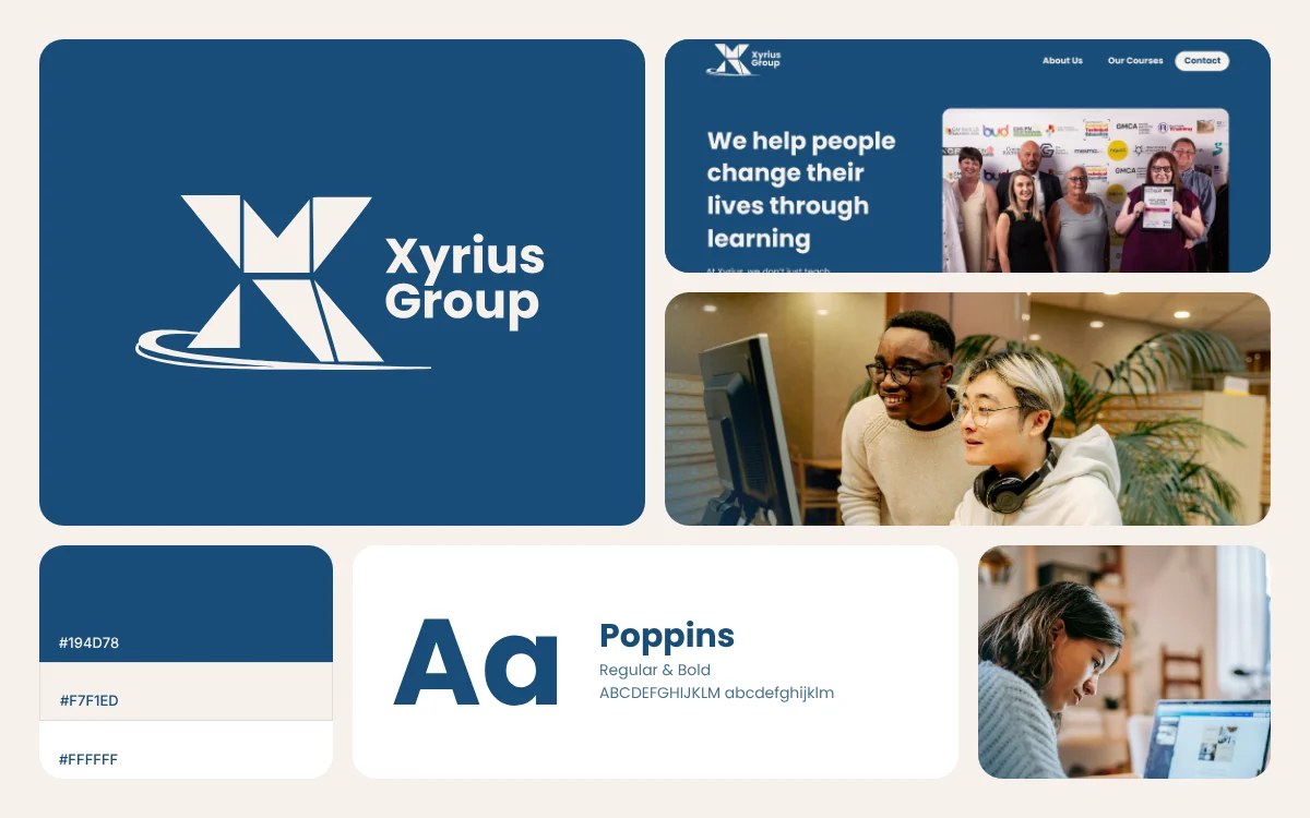 Xyrius Group brand and website work