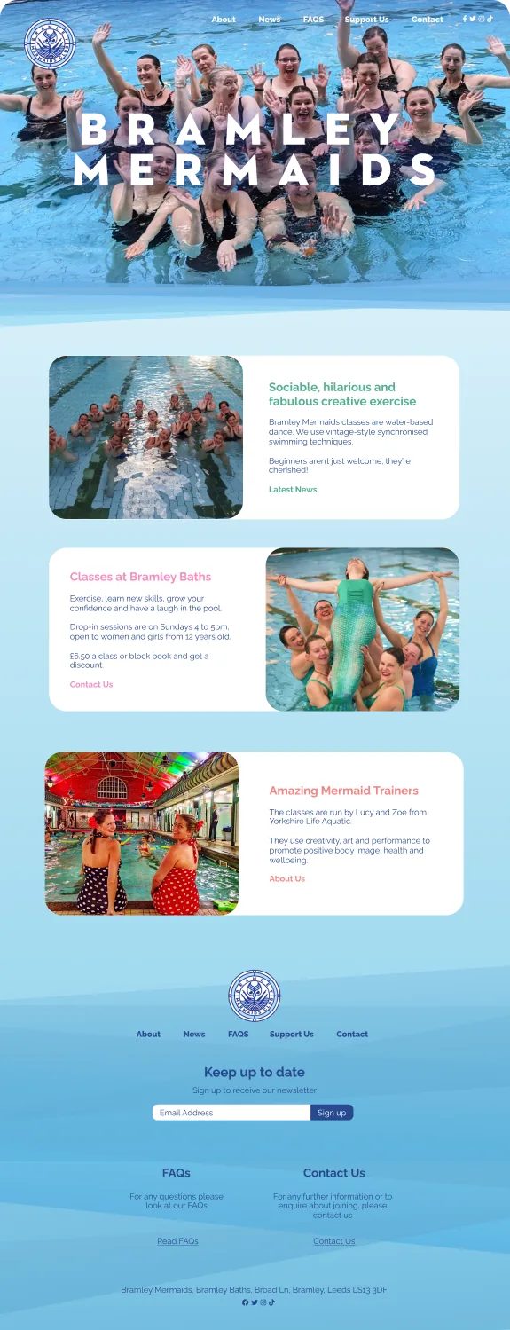 Bramley Mermaids website