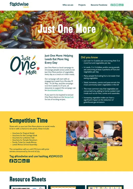 Foodwise Leeds work example
