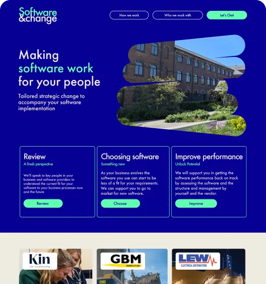 Software & Change work example