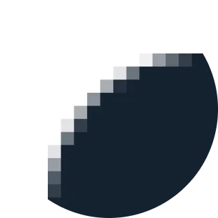 A pixellated logo